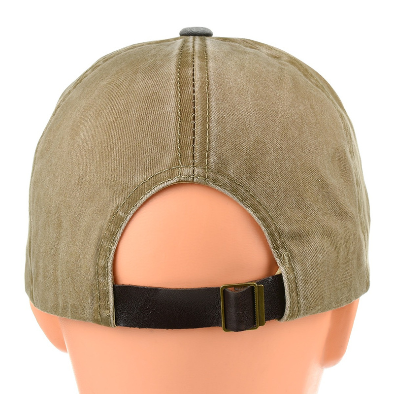 Czarna czapka z daszkiem baseballówka vintage uniwersalna cz-m-1