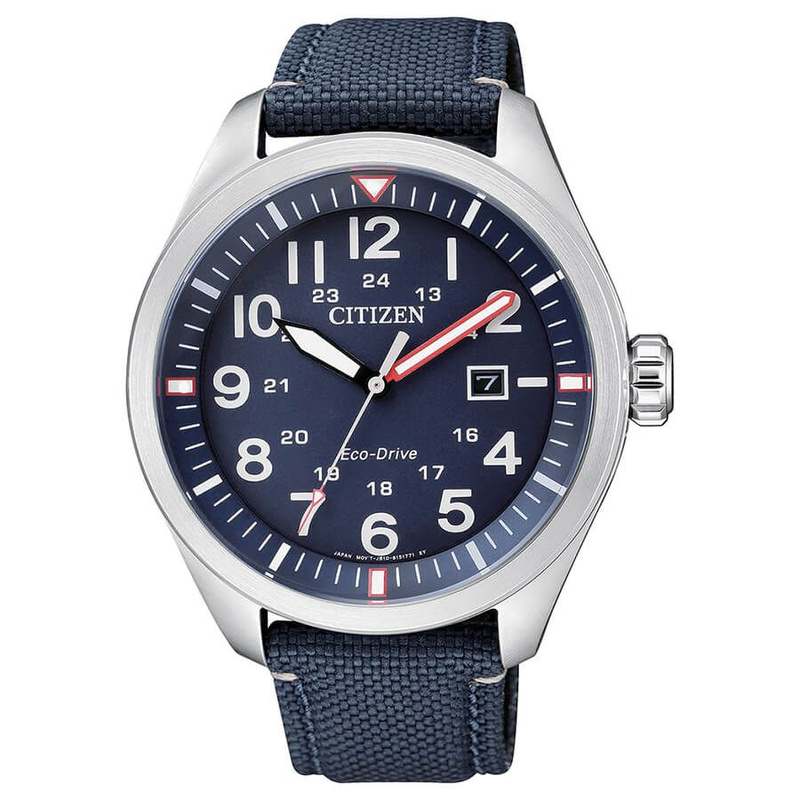 Zegarek CITIZEN AW5000-16L. SOLAR QUARTZ, Kolor niebieski. Mężczyzna.