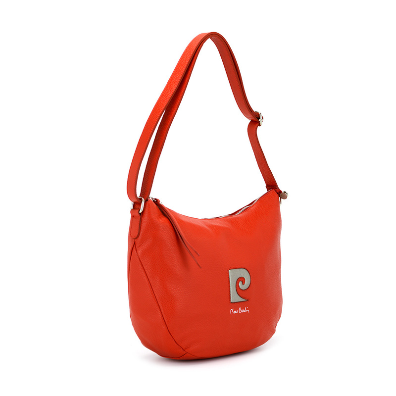 Pierre Cardin damska listonoszka na ramię skóra naturalna pojemna torebka