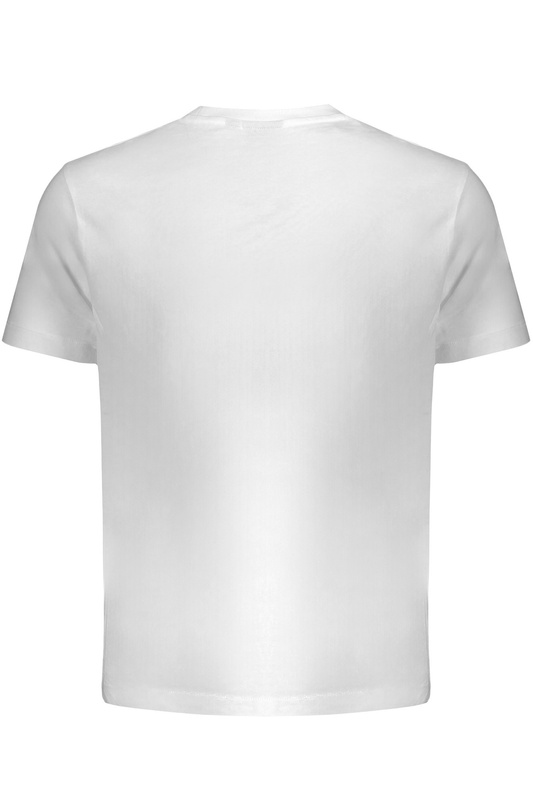 BIA�Y T-SHIRT M�SKI Z KR�TKIM R�KAWEM LEE