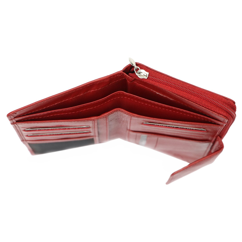 Albatross damski pionowy portfel skóra naturalna duża portmonetka podłużna 