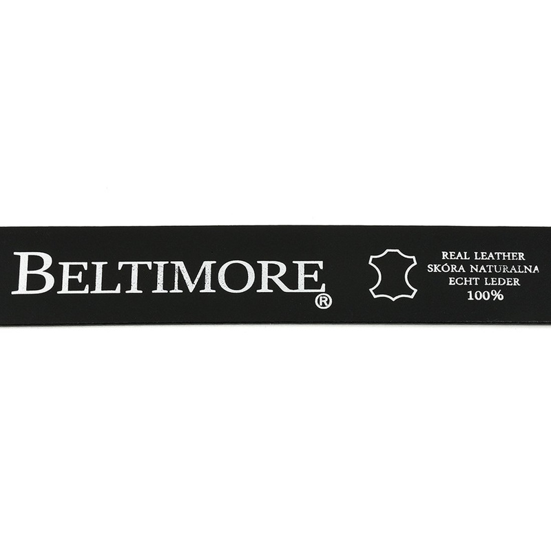 BELTIMORE pasek męski skórzany klamra automat lico A30 : Kolory - czarny, Rozmiar pasków - r.115-130 cm