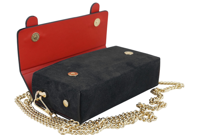 Zamszowa torebka Barberinis wizytowa - Czarna