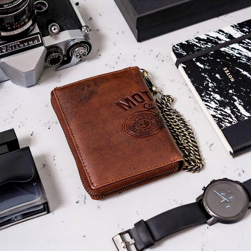 Skórzany męski portfel Peterson PTN N4C-02-HWM