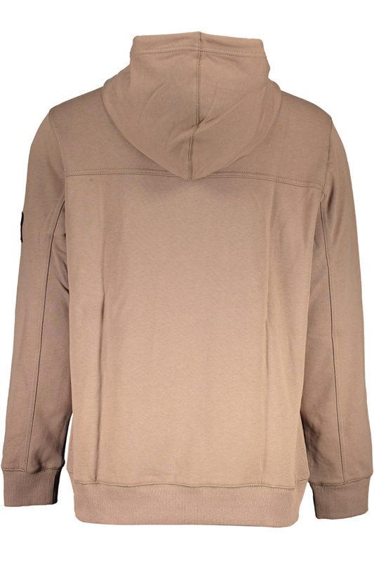 BLUZA CALVIN KLEIN BEZ ZAMKA MĘSKA BRĄZOWA