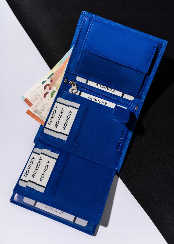 Skórzany męski portfel Wild N4-CHM-NL RFID