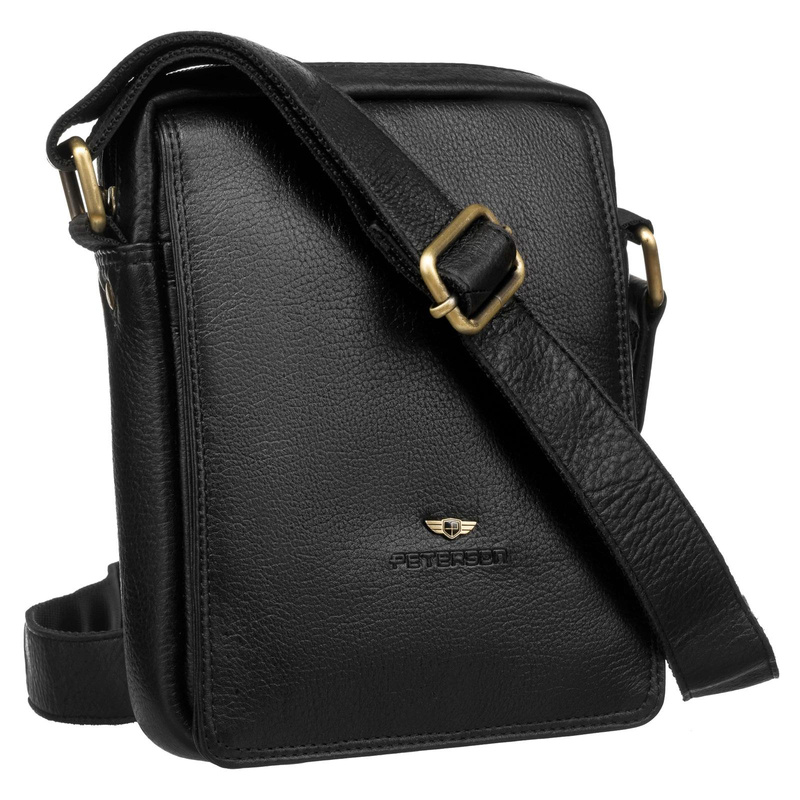 Saszetka męska z naturalnej skóry Peterson PTN 250586-NDM