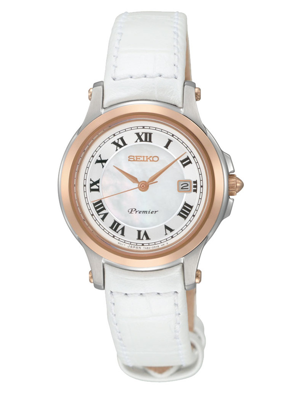 Zegarek SEIKO SXDE42P2. Kwarcowy, Kolor biały. Kobieta.