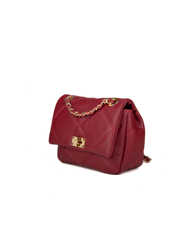 Damska listonoszka crossbody Giulia Monti GM1526 ciemnoczerwona