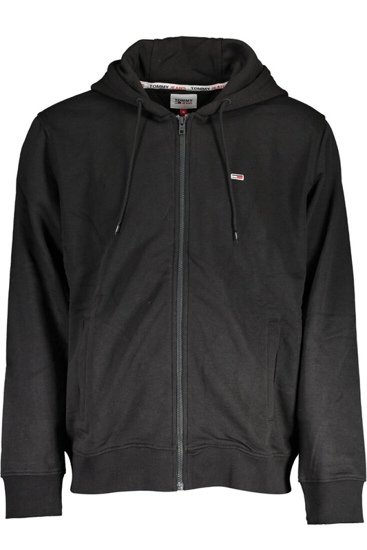 BLUZA TOMMY HILFIGER BEZ ZAMKA CZARNA MĘSKA