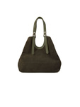 Damska torebka shopper Giulia Monti GM1644 militarna zieleń