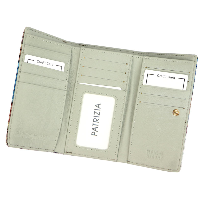 PATRIZIA damska portmonetka skóra naturalna zgrabny portfel system RFID