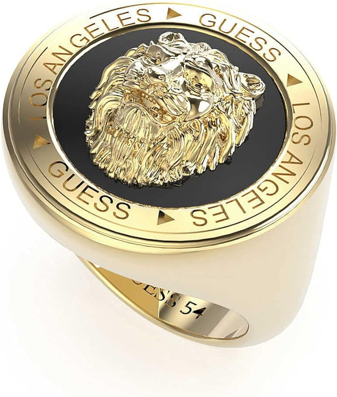 Biżuteria GUESS JUMR01315JWY. Pierścionek, Kolor złoty. Mężczyzna.