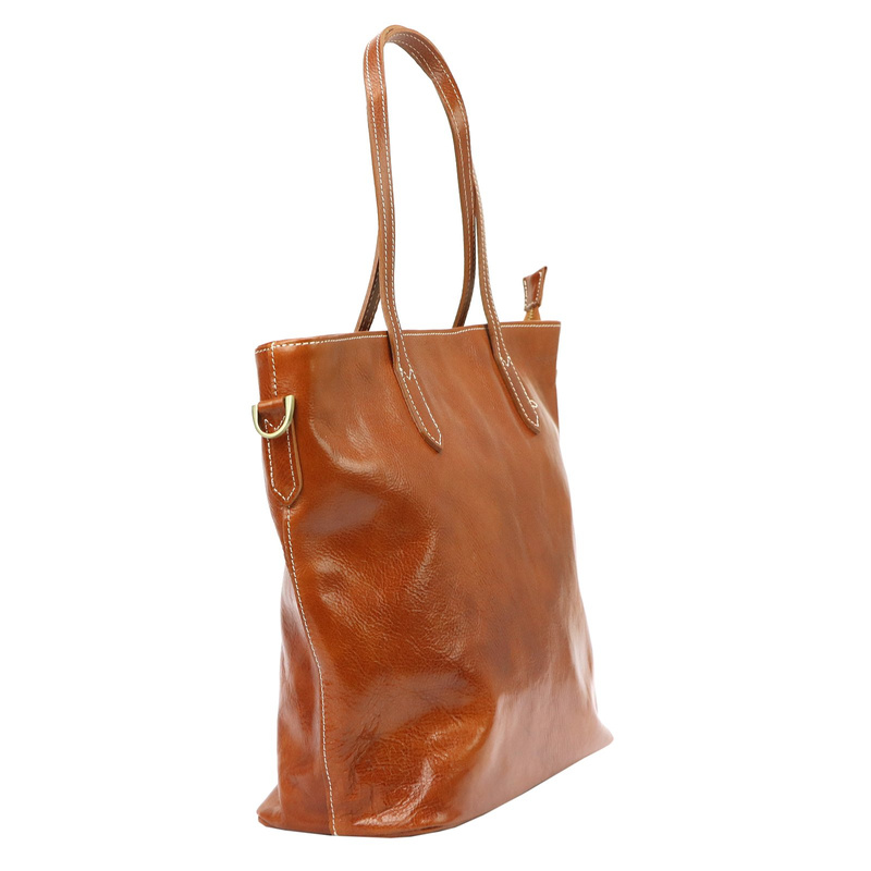 Duża Damska torebka na ramię shopperbag ze skóry naturalnej Marco
