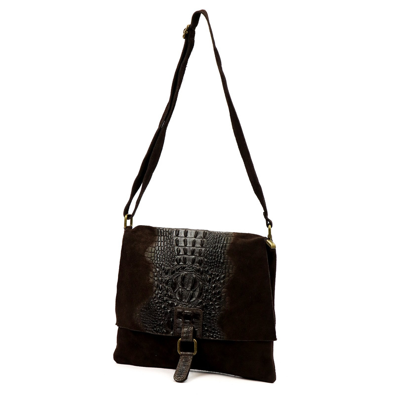 Damska torebka ze skóry naturalnej Luka 26-076 CROCO