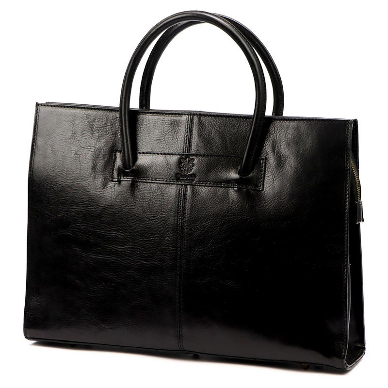 Florence damski kuferek skóra naturalna duża torebka z organizerem paskiem