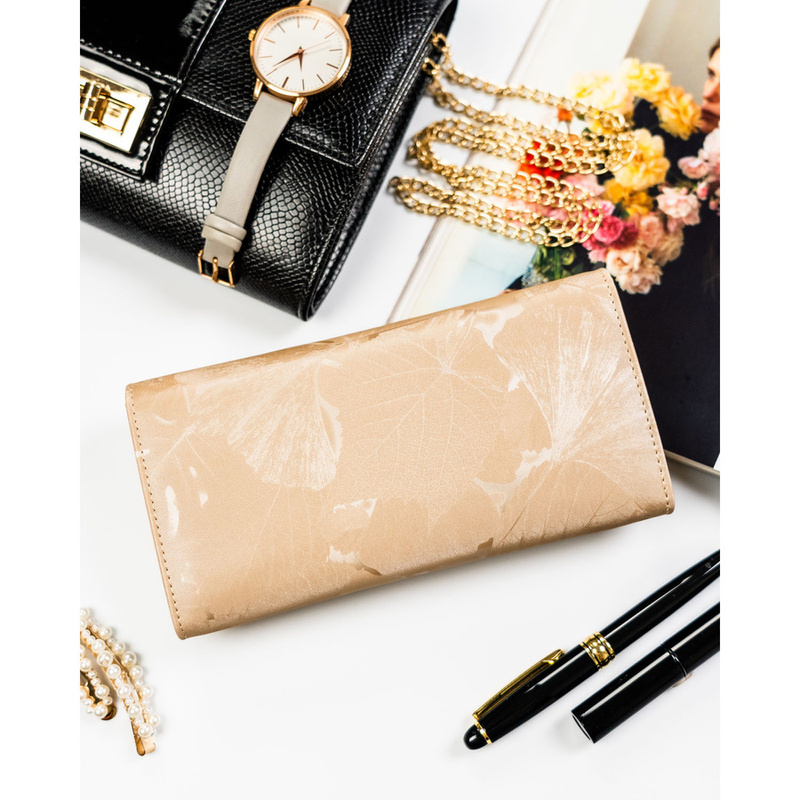 skóra naturalna + Damski portfel ze skóry ekologicznej Peterson PTN PS122-MLF