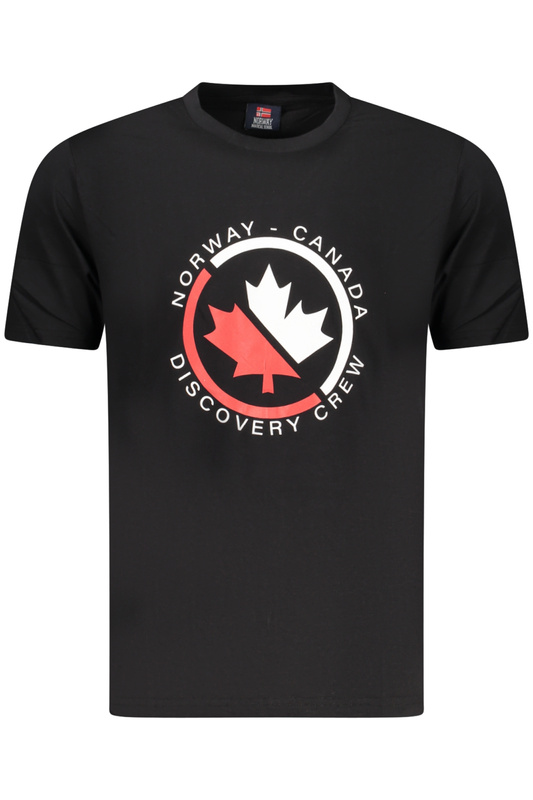 Norway 1963 MĘSKA KOSZULKA Z KRÓTKIM RĘKAWEM CZARNA