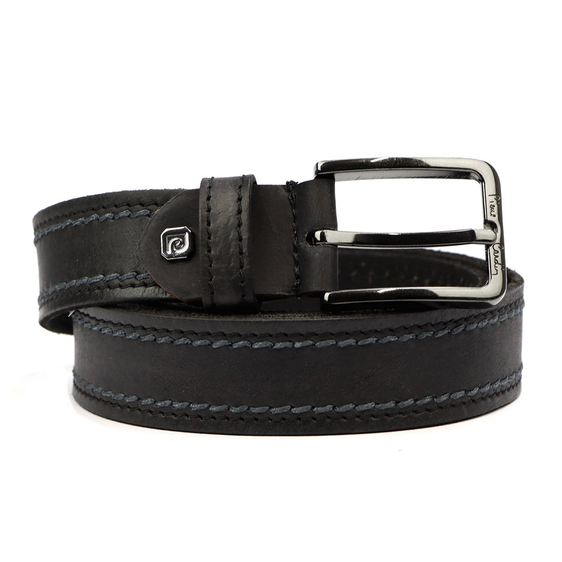 Pierre Cardin pasek do spodni skóra naturalna męski klasyczna klamra