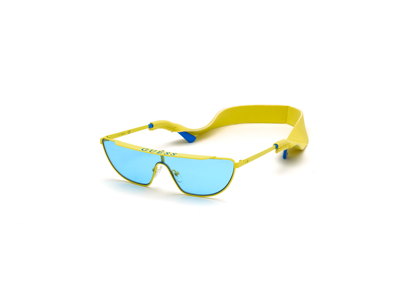 Okulary GUESS GU76770039V. Okulary przeciwsłoneczne, Kolor żółty. Kobieta.