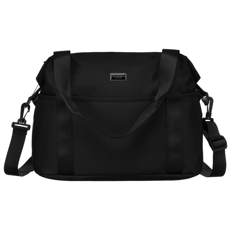 Pojemna torebka miejska z uchwytem na walizkę - Peterson