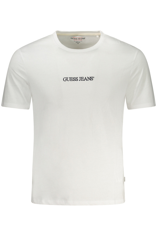 BIAŁY T-SHIRT MĘSKI Z KRÓTKIM RĘKAWEM GUESS JEANS
