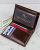 Rovicky męski składany portfel skóra naturalna rozbudowany pionowy RFID