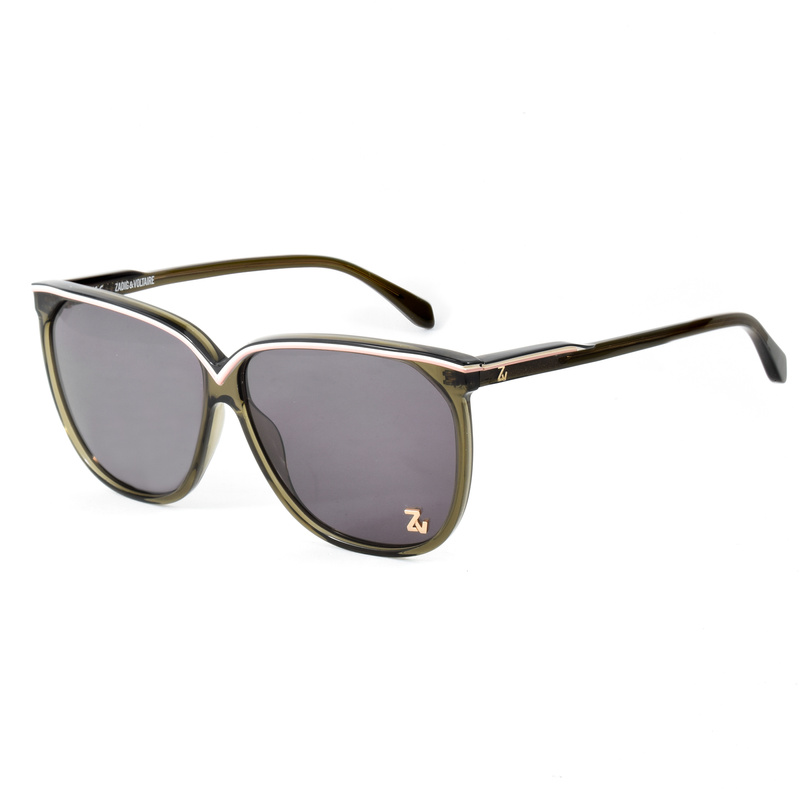 Okulary ZADIG&VOLTAIRE SZV306-63073M. Okulary przeciwsłoneczne, Kolor zielony. Unisex.