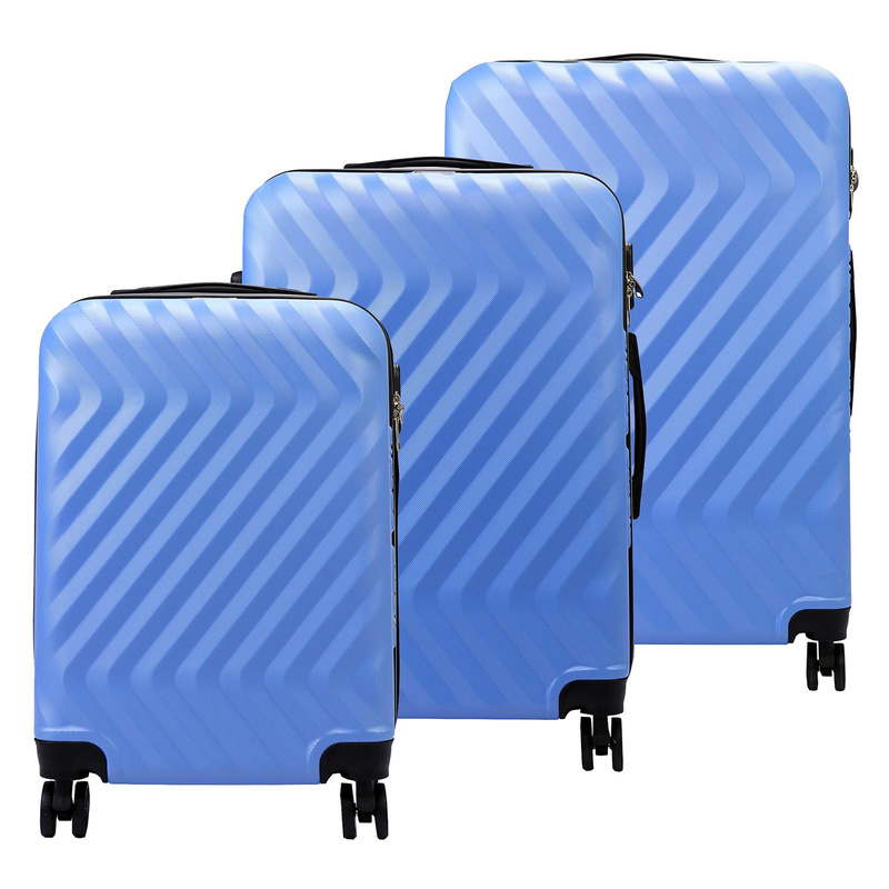 Pierre Cardin zestaw podróżny trzech walizek twarde ABS na kółkach