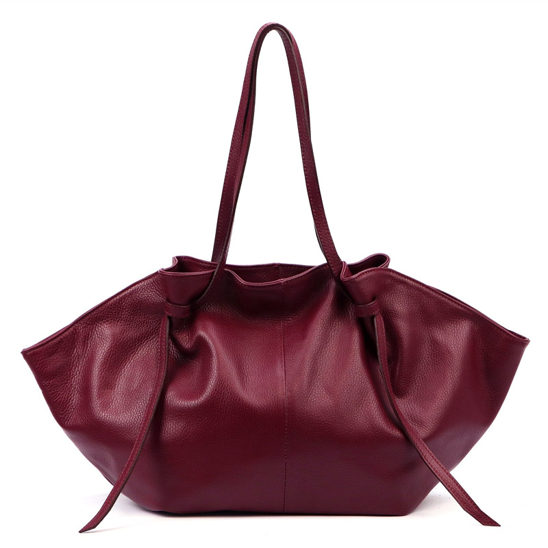 Vera Pelle damska shopperbag skóra naturalna miękka duża torebka na ramię