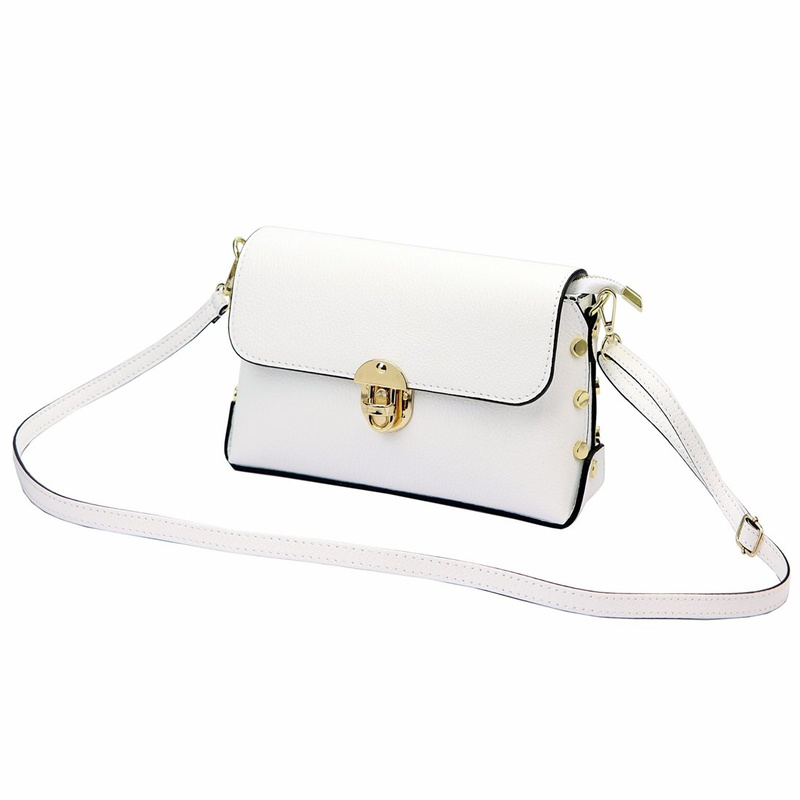 Luka damska listonoszka torebka przez ramię skóra naturalna stylowa