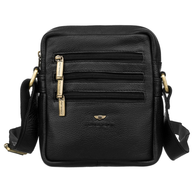 Saszetka męska z naturalnej skóry Peterson PTN 250-NDM