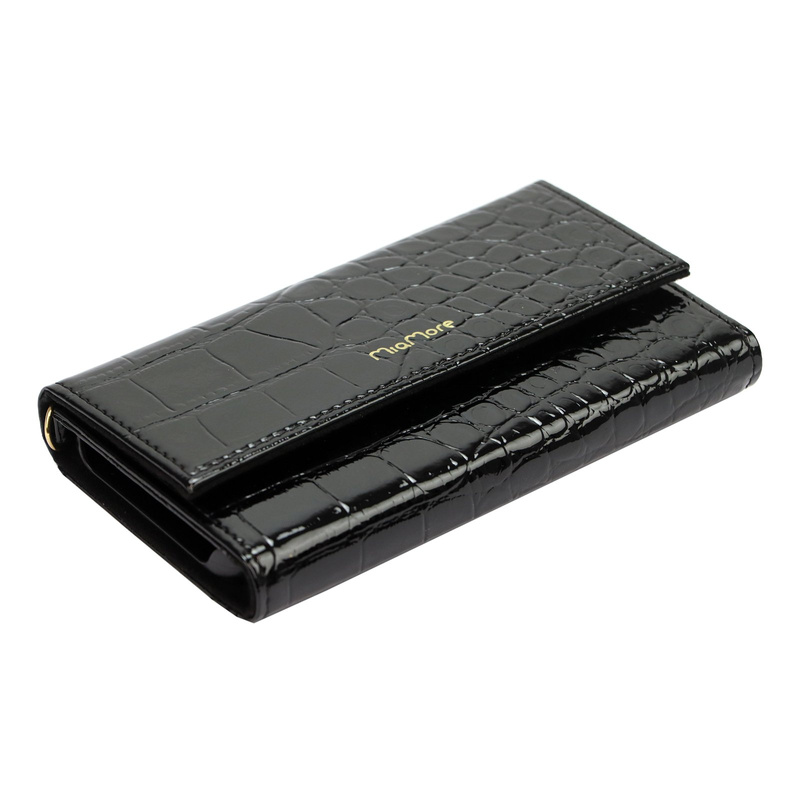 MiaMore etui na telefon model IPhone 13 case z klapą skóra krokodyla pasek