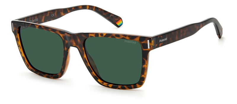 Okulary POLAROID PLD6176S086UC. Okulary przeciwsłoneczne, Kolor brązowy havana. Mężczyzna.