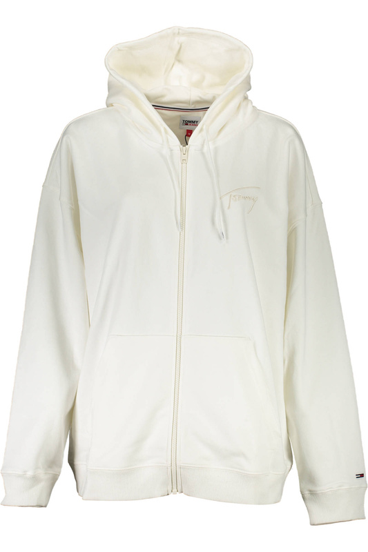 BLUZA TOMMY HILFIGER Z ZAMKIEM DAMSKA BIAŁA