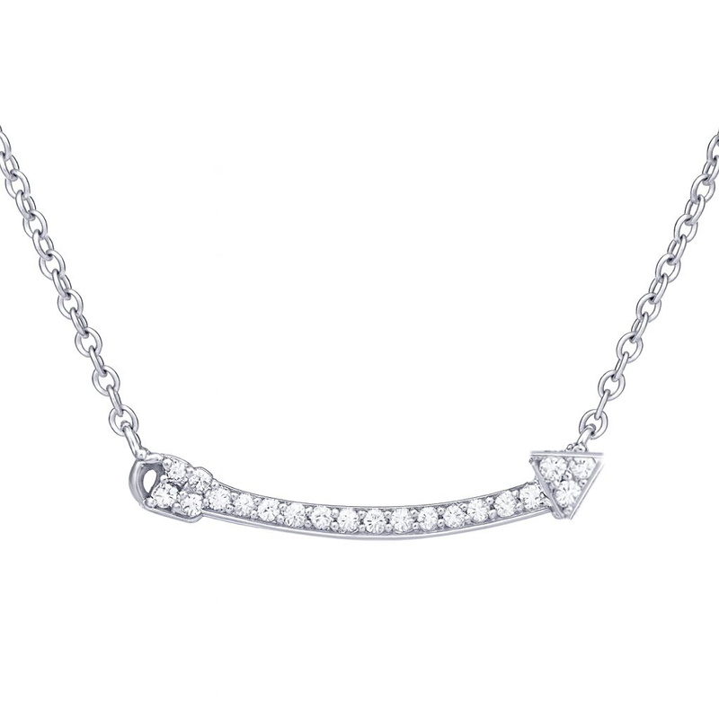Biżuteria DIAMONFIRE 6310031082. Naszyjnik, Kolor szary. Kobieta.