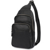 Plecak skórzany saszetka nerka przez ramię crossbody uniseks modna torba dwukomorowa S09
