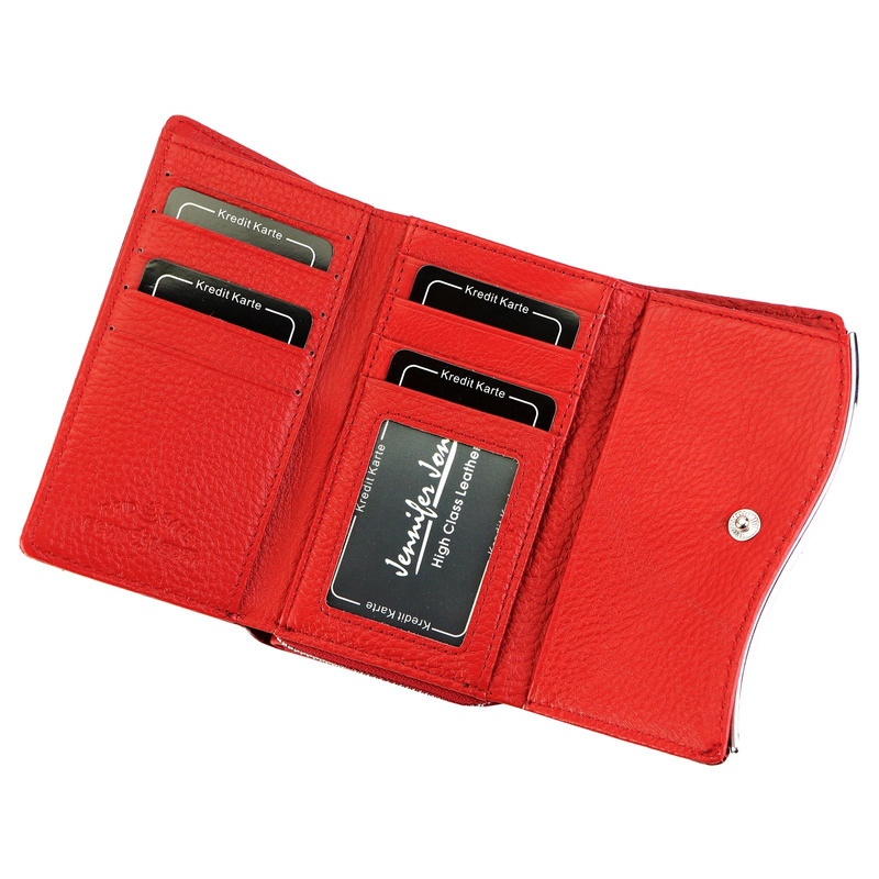 Jennifer Jones damski portfel skórzany wzór skóra krokodyla portmonetka