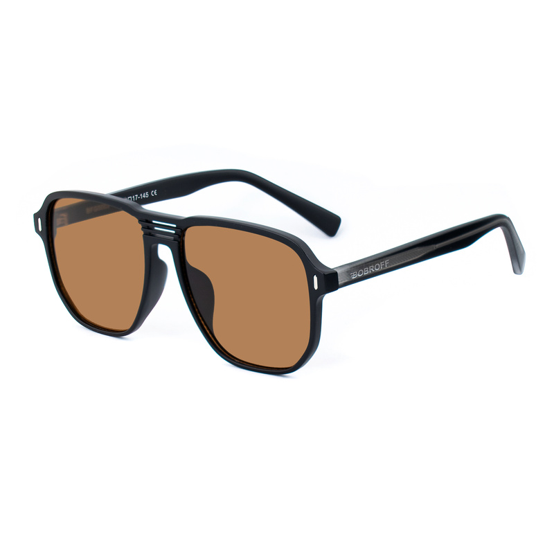 Okulary BOBROFF BFG0003-C2. Okulary przeciwsłoneczne, Kolor czarny. Mężczyzna.