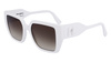 Okulary KARL LAGERFELD KL6098S-105. Okulary przeciwsłoneczne, Kolor biały. Kobieta.