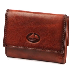 Mała damska portmonetka skórzana EL FORREST RFID