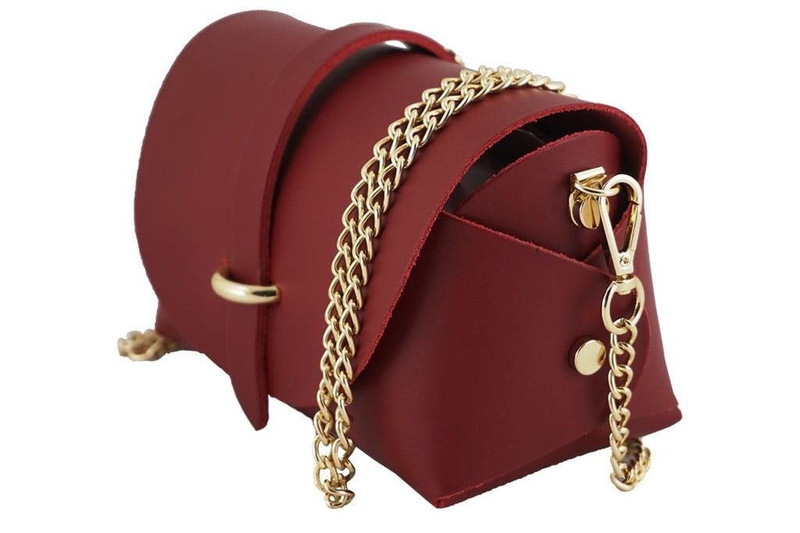 Modna listonoszka wizytowa skórzana - Granatowa