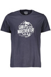GIAN MARCO VENTURI T-SHIRT MĘSKI Z KRÓTKIM RĘKAWEM NIEBIESKI