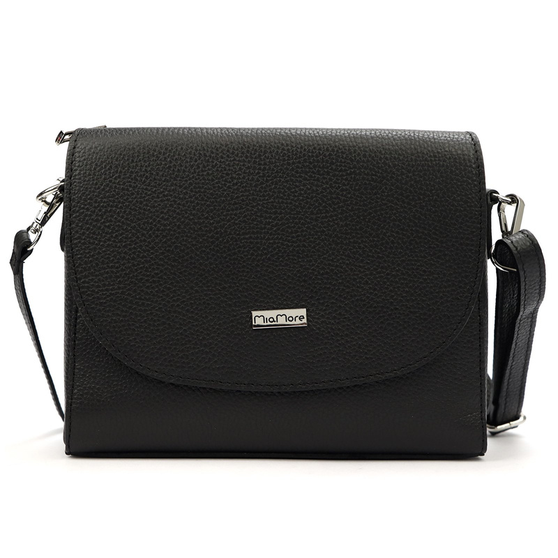 MiaMore skórzana damska listonoszka torebka przez ramię dwukomorowa stylowa