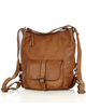 Torba skórzana dla wymagających z opcją plecak old school leather bag - MARCO MAZZINI camel