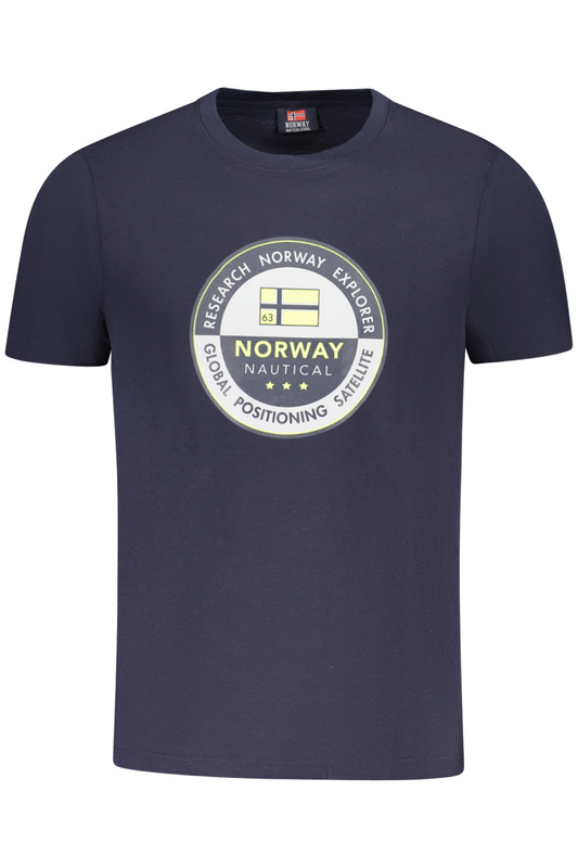 Norway 1963 MĘSKA KOSZULKA Z KRÓTKIM RĘKAWEM NIEBIESKA