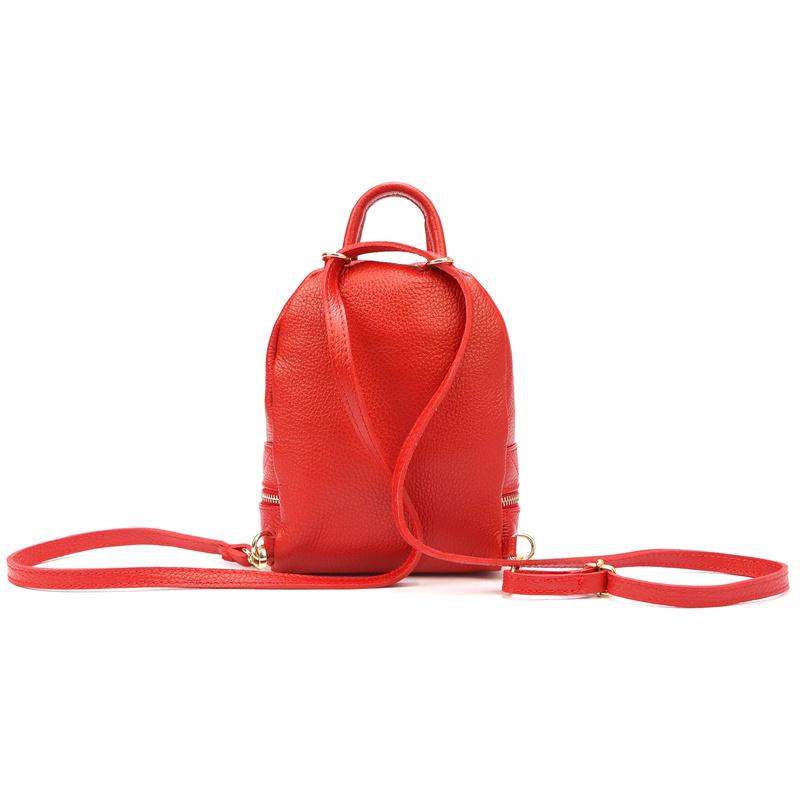 Zgrabny stylowy damski plecak-torebka skórzany