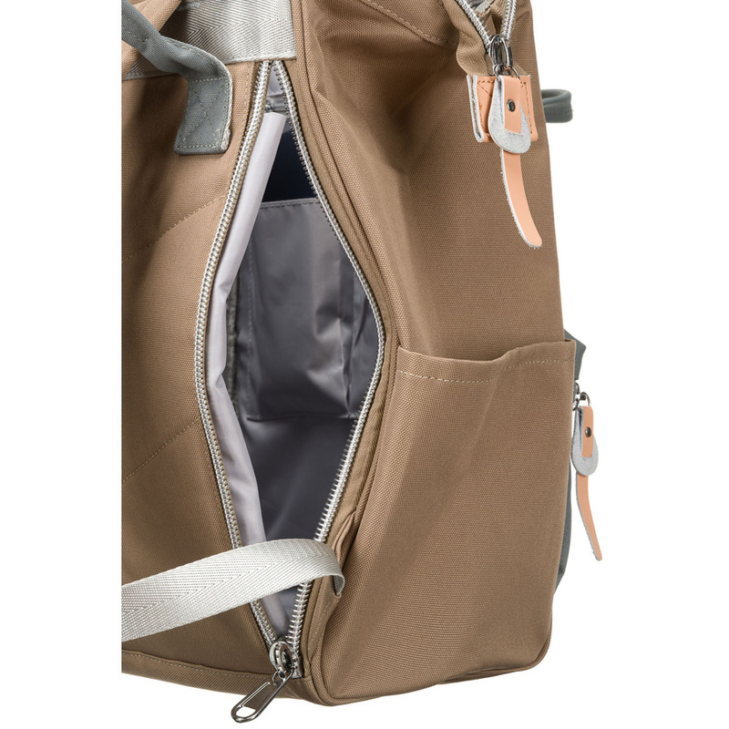 Damski plecak z tworzywa Peterson PTN BETA KHAKI-GRAY