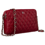 Pikowana listonoszka damska z łańcuszkiem Rovicky