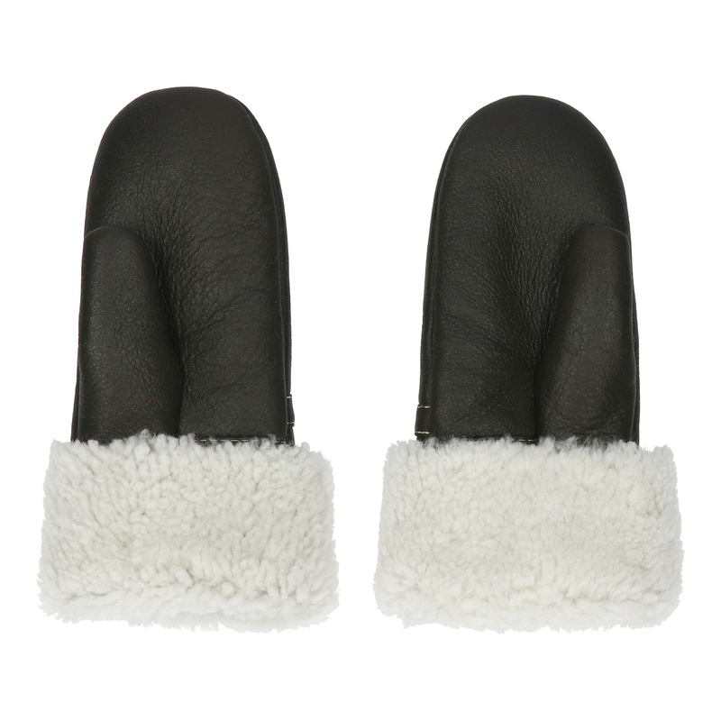 Ciepła damska rękawiczka z jednym palcem, kożuchowa Podhale